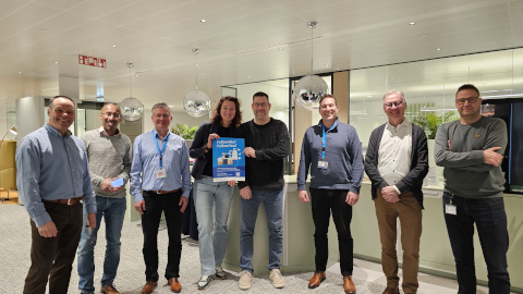 Het projectteam voor Print&Share van Ricoh Nederland en MUMC+ (foto Winking 17/02/2025)